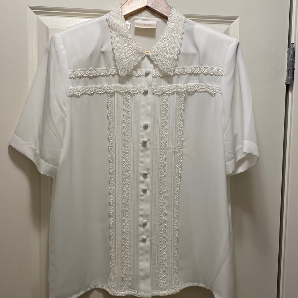 Christie & Jill Vintage Blouse - size 10